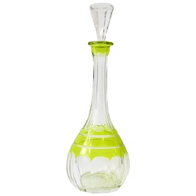 Pre-owned Baccarat Decanter Czech Bohemian Bottle In Sand