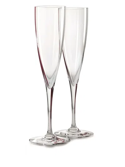 Baccarat Dom Perignon Champagne Flutes (set Of Two) In Transparent