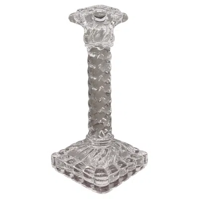 Pre-owned Baccarat Early 20th Century Crystal Glass Candlestick By  In Gray