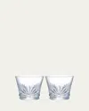 Baccarat Everyday Lutetia Crystal Tumblers, Set Of 2 In Transparent
