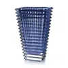 Baccarat Eye Rectangular Large Vase In Blue