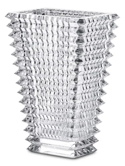 Baccarat Eye Small Clear Rectangular Vase In Transparent