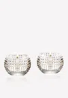 Baccarat Eye Votive Clear Candle Jar - Set Of 2 In Transparent
