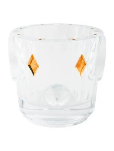 Pre-owned Baccarat Faunacrystopolis Bird Votive In Transparent