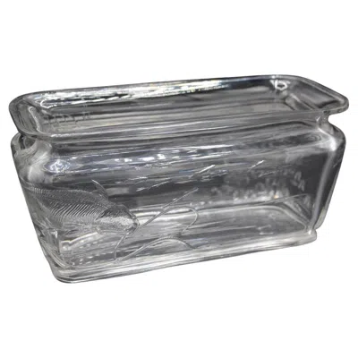 Pre-owned Baccarat Fish-shaped Planter From The Universal Exhibition, Paris, 1878 In Transparent