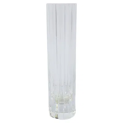Pre-owned Baccarat French Crystal Vase In Gray