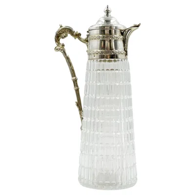 Pre-owned Baccarat French Napoleon Iii Silver Jug Or Decanter