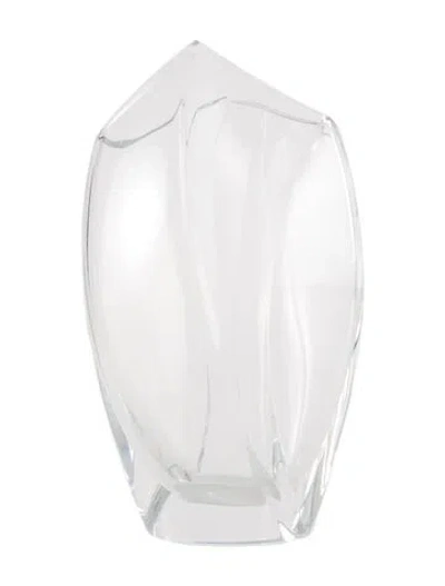Pre-owned Baccarat Giverny Crystal Vase In Transparent