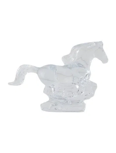 Pre-owned Baccarat Glass Figurine In Clear