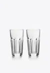 Baccarat Set Of 2 Harcourt 1841 Highball Glasses In Transparent
