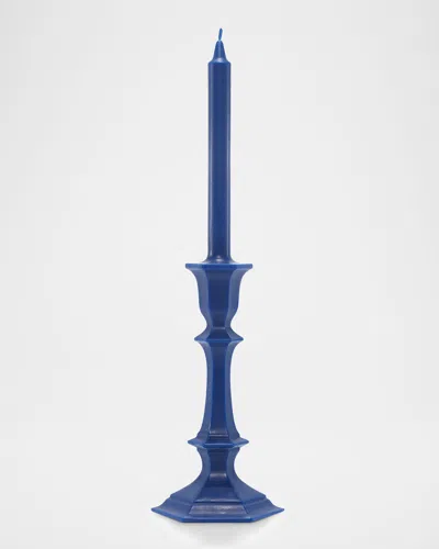 Baccarat Harcourt Candlestick Candle, Blue