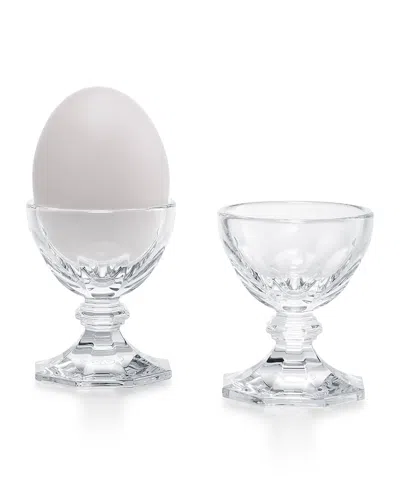 Baccarat Harcourt Egg Holders, Set Of 2 In White