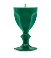 Baccarat Harcourt Glass Candle In Green