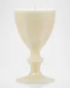 Baccarat Harcourt Glass Candle In Ivory