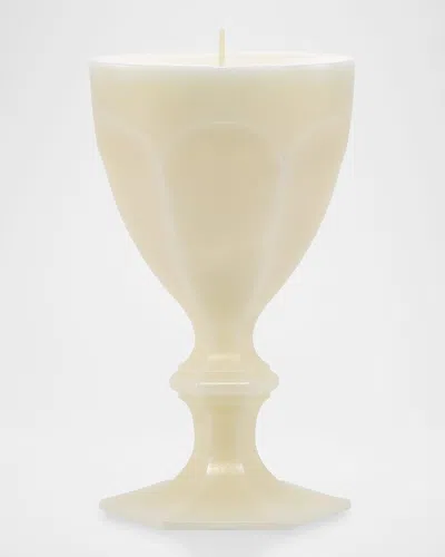 BACCARAT HARCOURT GOBLET CANDLE, IVORY