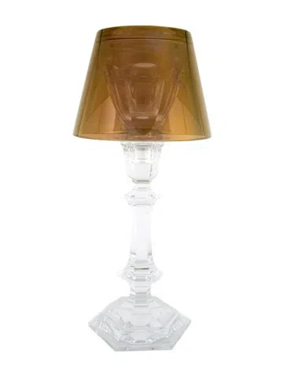 Pre-owned Baccarat Harcourt Our Fire Crystal Candleholder In Transparent