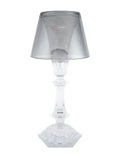 Pre-owned Baccarat Harcourt Our Fire Crystal Candleholders In Transparent