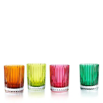 BACCARAT HARMONIE COLOR OF JOY TUMBLERS, SET OF 4