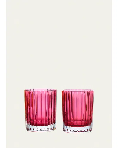 Baccarat Harmonie Colored Double Old-fashioned Tumblers, Set Of 2