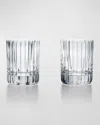 Baccarat Harmonie Crystal Triple Old Fashion Tumblers, Set Of 2 In White