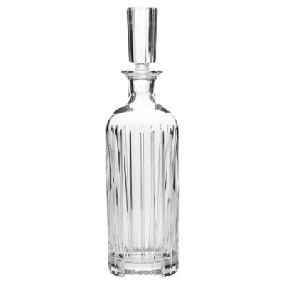 Pre-owned Baccarat Harmonie French Crystal Whiskey Decanter With Original Stopper In Gray