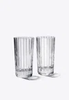 Baccarat Harmonie Highball Glasses Set Of Two In Clear