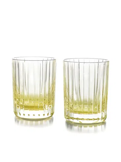 Baccarat Harmonie Set Of Two Tumblers In Yellow