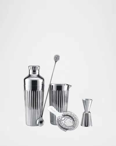 Baccarat Harmonie Stainless Steel 4-piece Bar Accessories Set In Silver