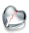 Baccarat X Emily In Paris "heartbreak" Crystal Puffed Heart Decorative Accent - Limited Edition In Clear