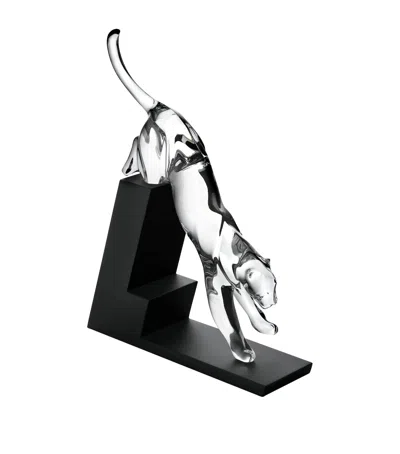 Baccarat Heritage Panther Crystal Ornament In Clear