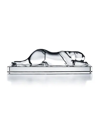 Baccarat Heritage Panther Statue In Clear