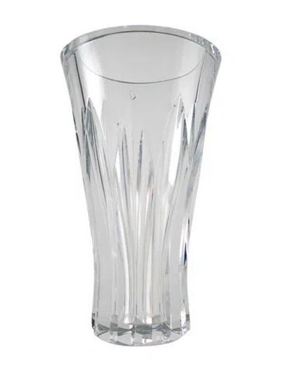 Pre-owned Baccarat Large Crystal Pauline Vase In Transparent