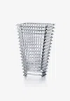 Baccarat Large Rectangular Crystal Eye Vase In Transparent