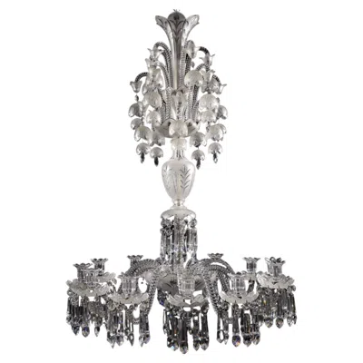 Pre-owned Baccarat Late 19th Century Chandelier By  In Transparent