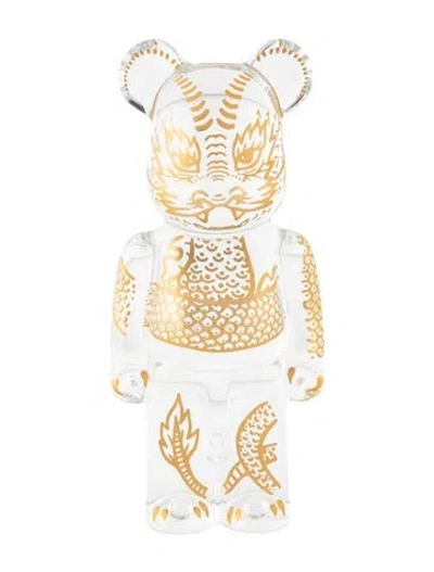 Pre-owned Baccarat Limited Edition Be@rbrick Dragon Collectible Figurine In Transparent
