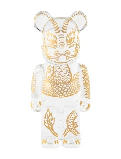 Pre-owned Baccarat Limited Edition Be@rbrick Dragon Collectible Figurine In Transparent