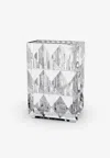 Baccarat Louxor Crystal Rectangular Vase In Transparent