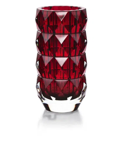 Baccarat Louxor Crystal Vase In Red