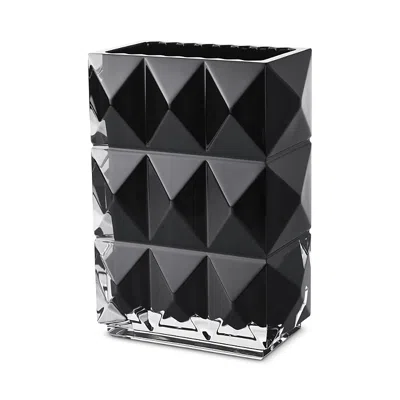 Baccarat Louxor Rectangular Vase In Black