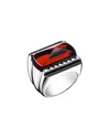 Baccarat Women's Louxor Sterling Silver Red Crystal Ring 2808047