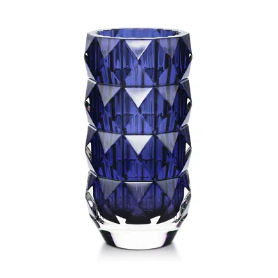 Baccarat Louxor Vase Round, Small In Blue