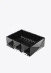 Baccarat Louxor Crystal Catch All Tray In Black