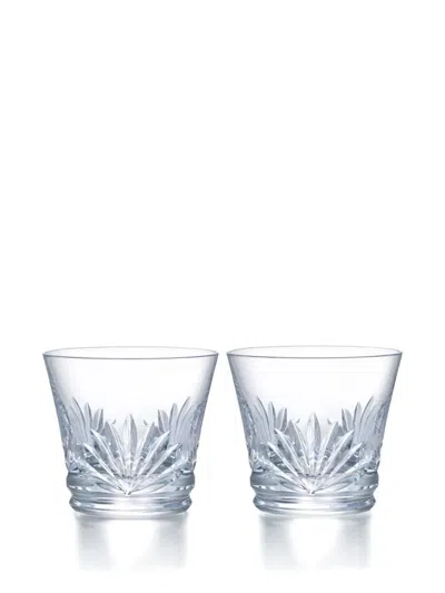 Baccarat Lutetia Crystal Tumbler (set Of Two) In White