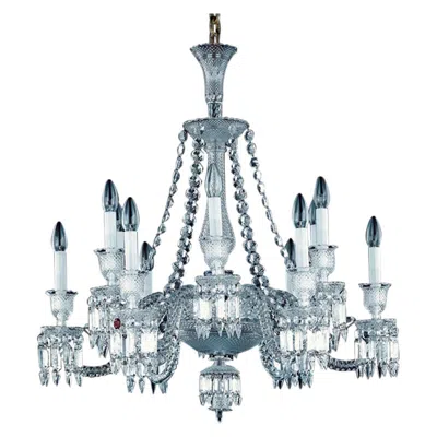 Pre-owned Baccarat Magnificent Antique French  Crystal Louis Xvi Style Chandelier In Transparent