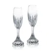 Baccarat Set Of 2 Massena Flutes In Transparent