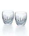 Baccarat Massena Double Old-fashioneds, Set Of 2 In Clear
