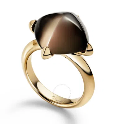 Baccarat Medicis Vermeil Crystal Ring 2612744 In Gold-tone