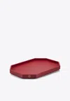 Baccarat Medium Octagone Tray In Red