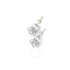 Baccarat Mhdt Boucles Doreilles Fils Chandelier Or Jaune Cristal Clair In Mirrored