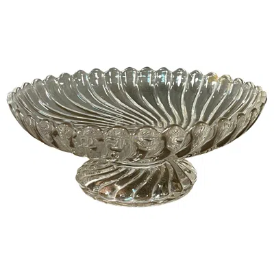 Pre-owned Baccarat Mid-century Crystal Cup By , France, Elegant Design, 1950s In Gray